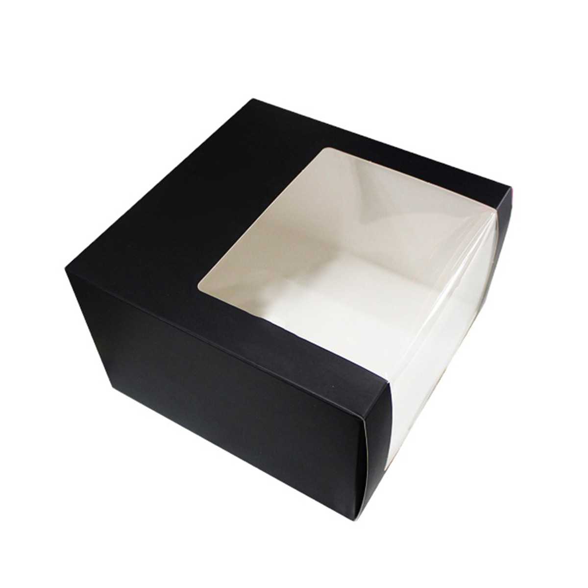 Caja de papel del Snapback del sombrero del embalaje del envío impreso personalizado al por mayor con la ventana del PVC (12)